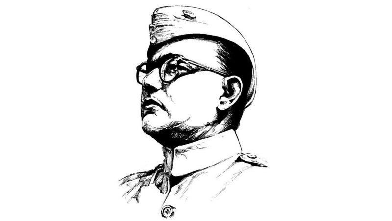 Netaji Subhash Chandra Bose Sketch India Asia Stock Photo Picture And  Rights Managed Image Pic DPAAKM191443  agefotostock